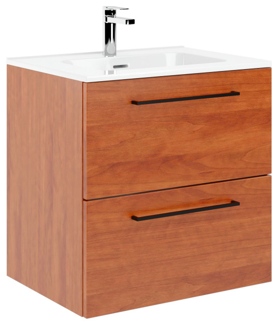 Dakota Bathroom Vanity and Sink, 24" Autumn and sink Modern