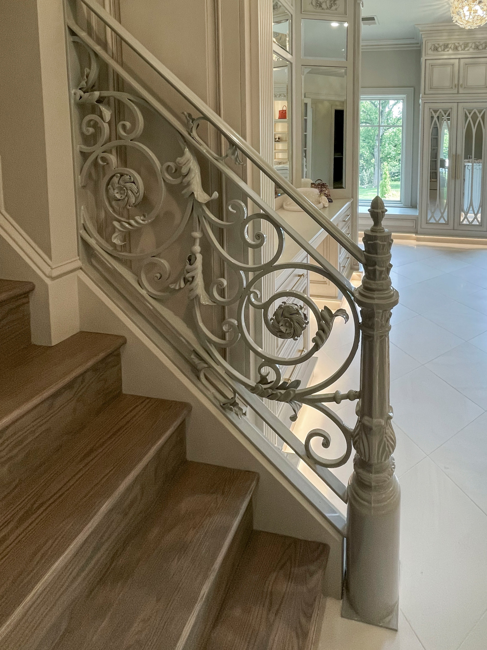 104_Curved Staircases in 18th Century French Inspired Mansion, Mclean VA 22101