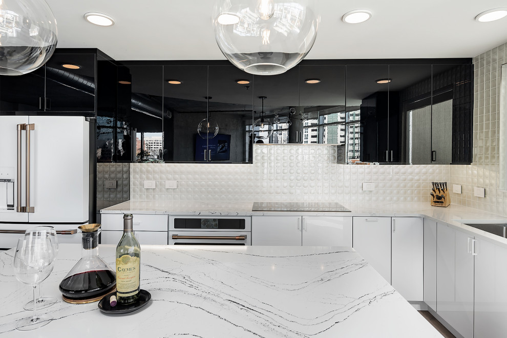 Small Contemporary Kitchen Design Charlotte, NC Contemporary