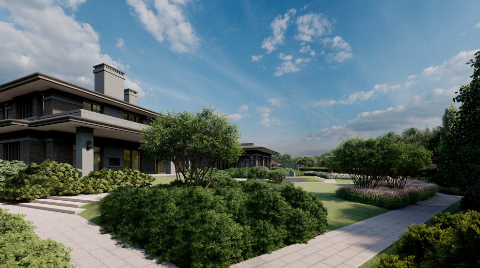 В стиле Райта. Модернизм. КП Монтевиль. 2020 г.