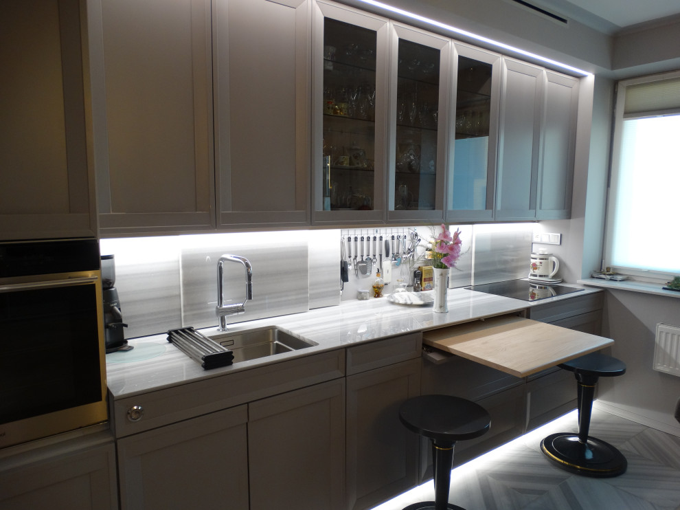 Кухня в квартире Оттенки серого