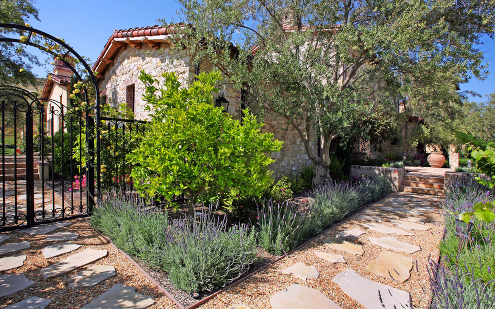Inspiration for a mediterranean landscaping in Orange County.
