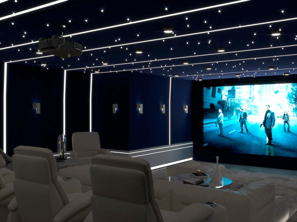 Кинозал в коттеджном поселке "Сосновый бор"