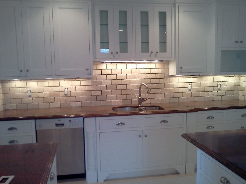 Kitchen - transitional kitchen idea in Miami