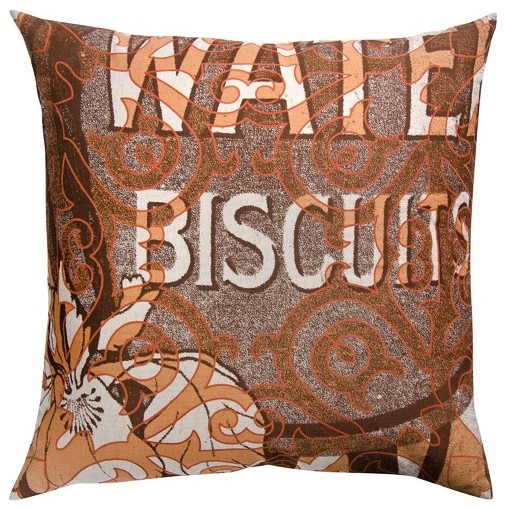 Press Cotton Print Water Biscuits And Tile Pillow