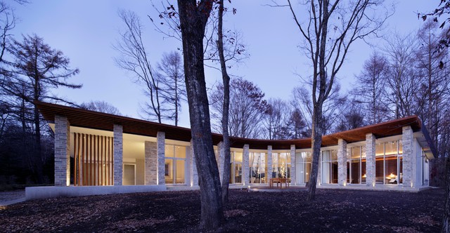 弧線上のVILLA | 軽井沢の別荘建築 modern