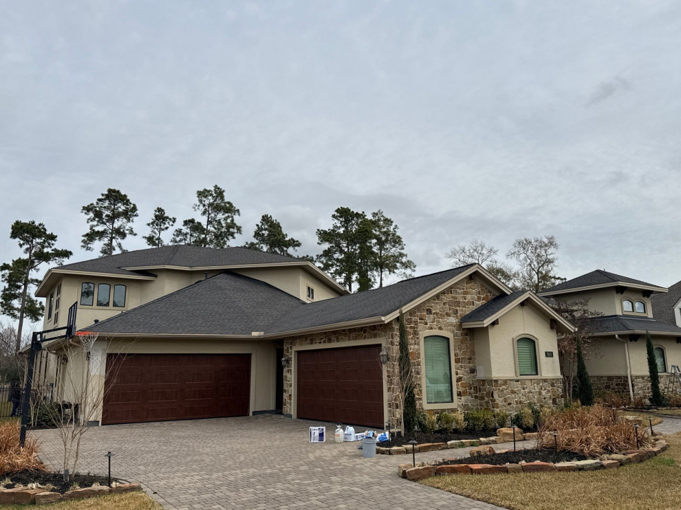 Exterior Stucco Painting Project in Augusta Pines (Before and After)