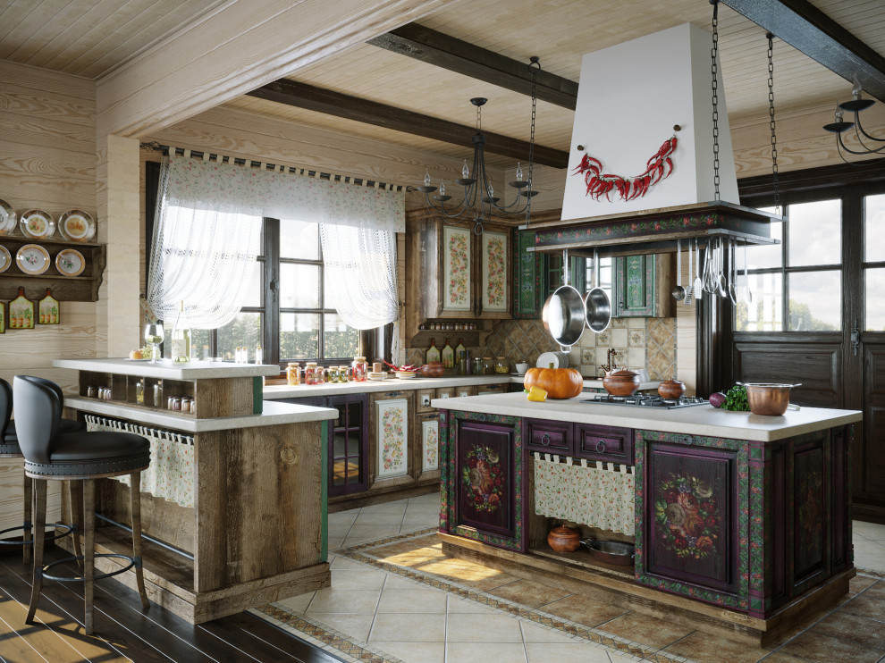 Кухня в загородном доме