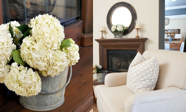 Rustic Romantic lantlig-vardagsrum
