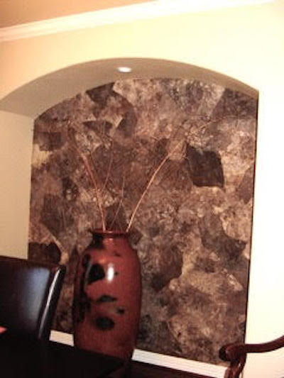 Dining room - rustic dining room idea in Dallas