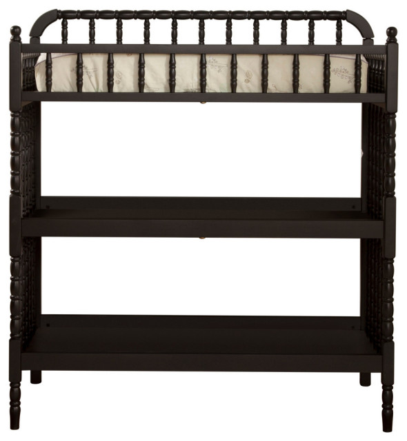 Jenny Lind Changing Table, Rich Cherry Finish, Ebony