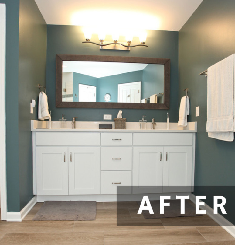 Inspiration for a transitional home design remodel in Indianapolis