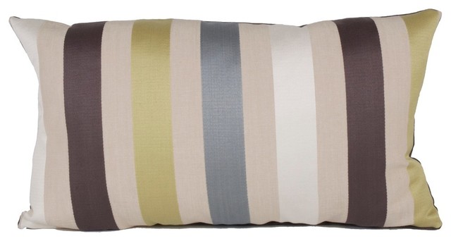 Metro Kidney Pillow 12x22 Contemporary Decorative Pillows