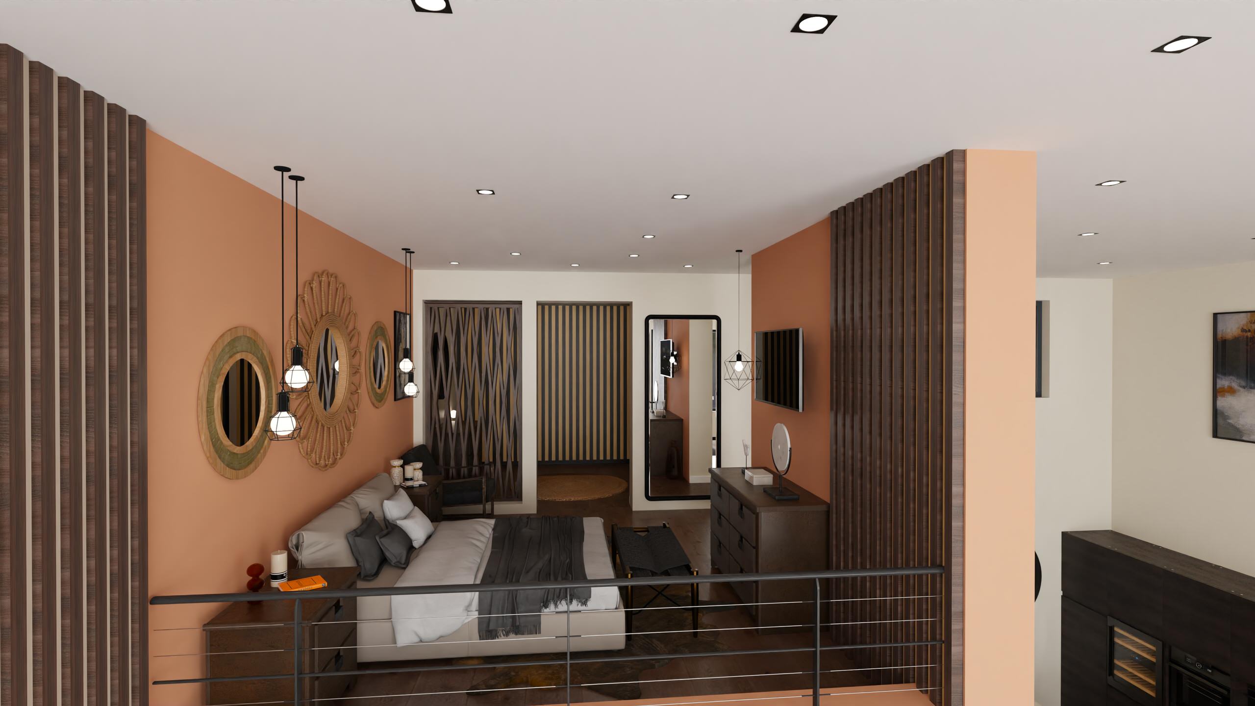 Appartement avec ouvertures façades