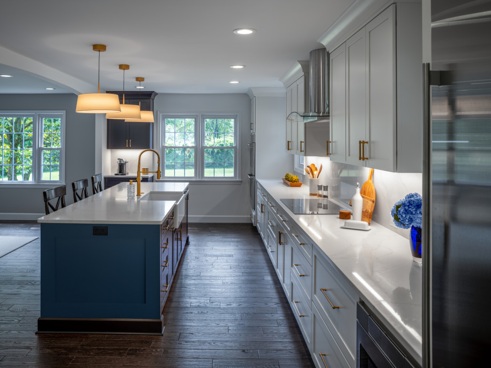 Example of a transitional kitchen design in DC Metro