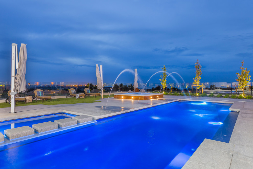 Contemporary swimming pool in Geelong.