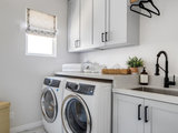 Transitional Laundry Room by Kennedy Cole Interior Design