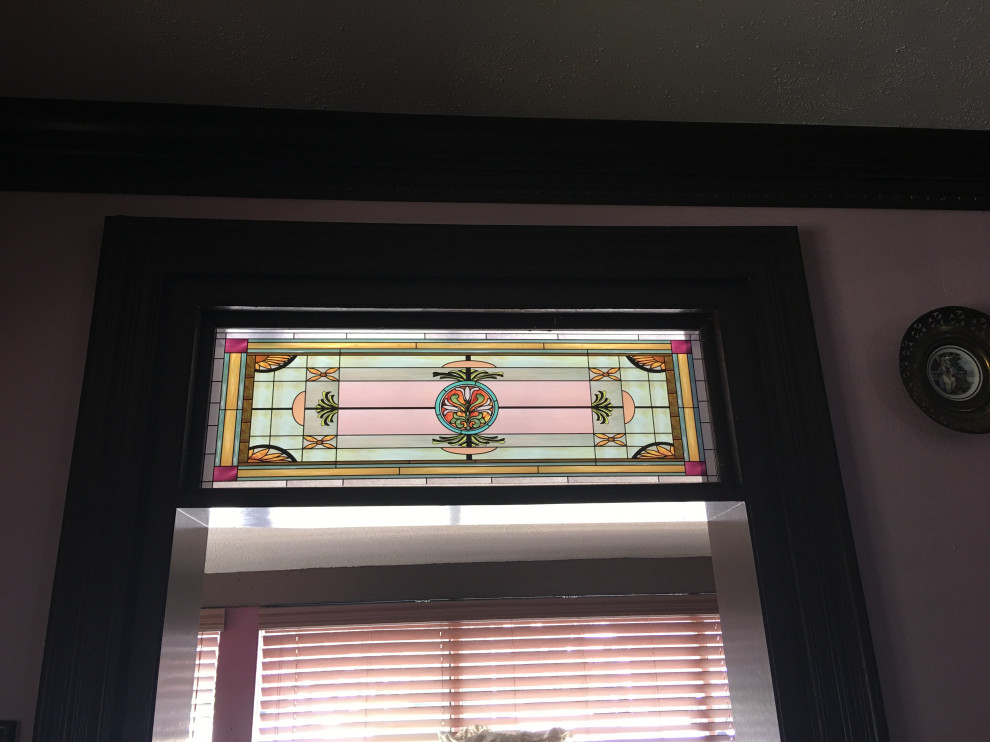 Installed stained glass window films I've done Autres périmètres