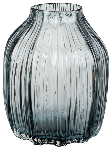 Dimond Slate Husk Vase Small Blue Contemporary Vases By