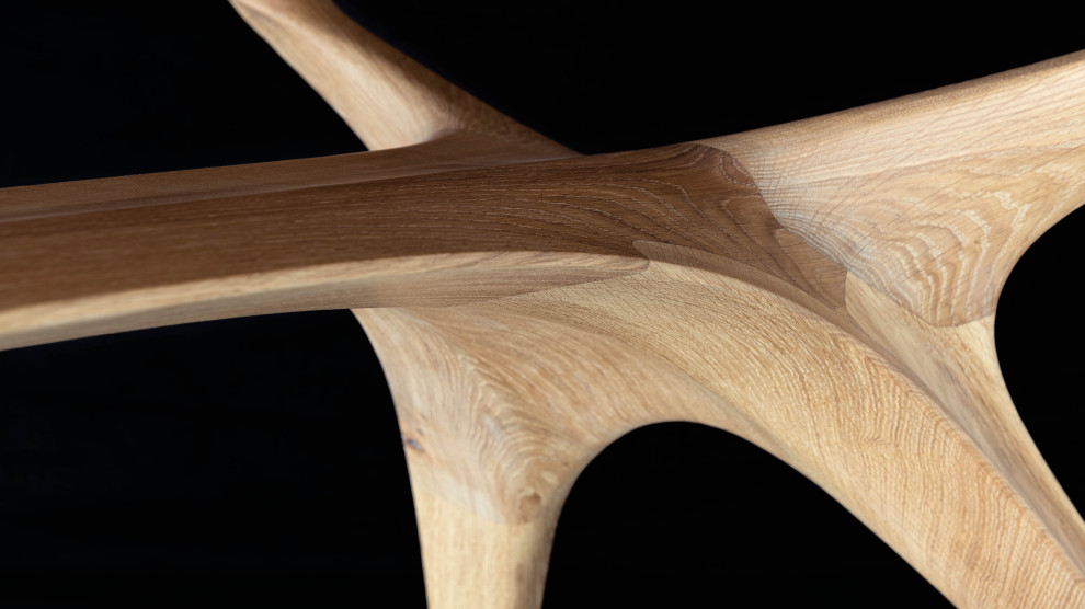 Sculptural Wooden Table Design in London