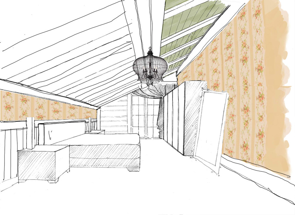 Дизайн-проект интерьера коттеджа у залива