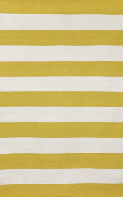 Rugby Stripe Yellow Rugs 6302/09 - 24"X36"