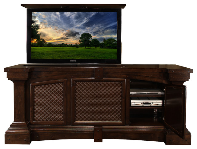 Costco TV Lift cabinet is US Made. Fairbanks Design By Cabinet Tronix