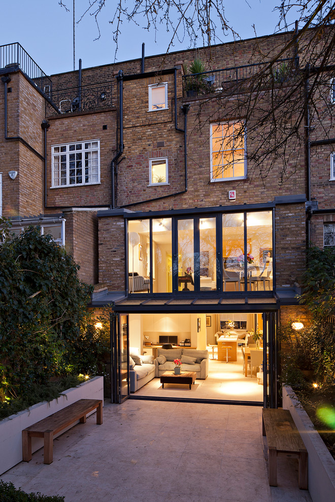 Design ideas for an industrial brick exterior in London.