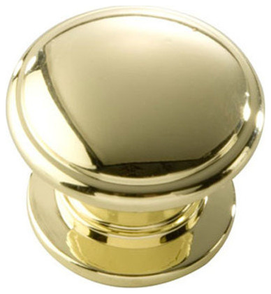 Williamsburg Knob, 1.25" Diameter, Polished Brass