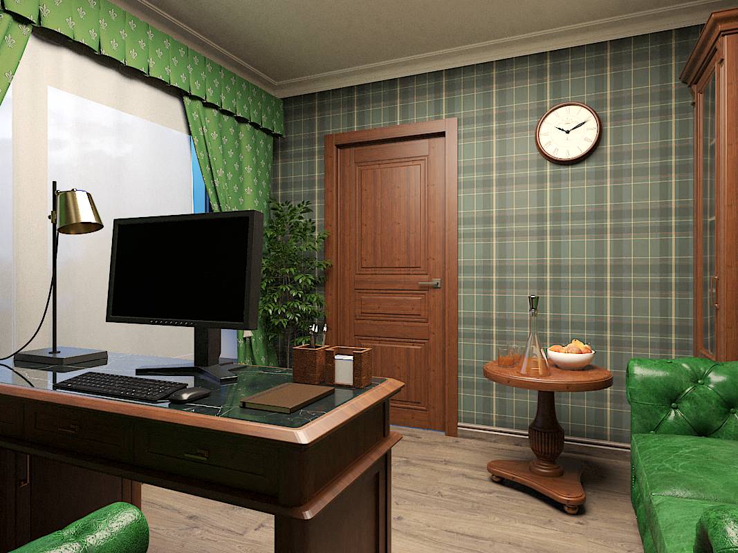 Кабинет в английском стиле