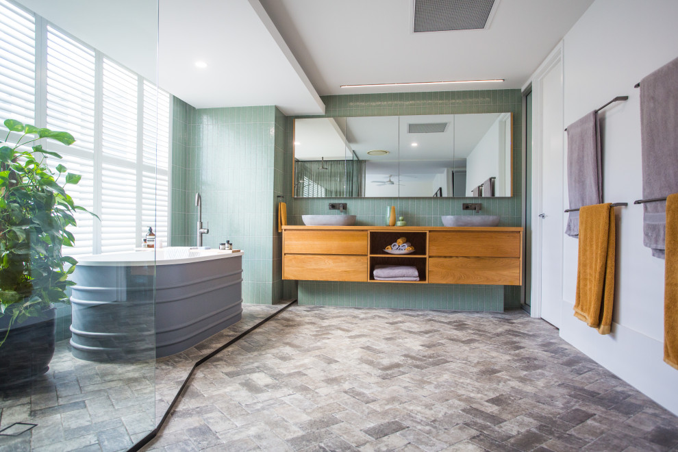 Modernes Badezimmer in Brisbane