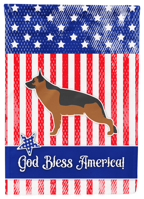 Australian Shepherd Patriotic House And Garden Flag 4th July US American Flag