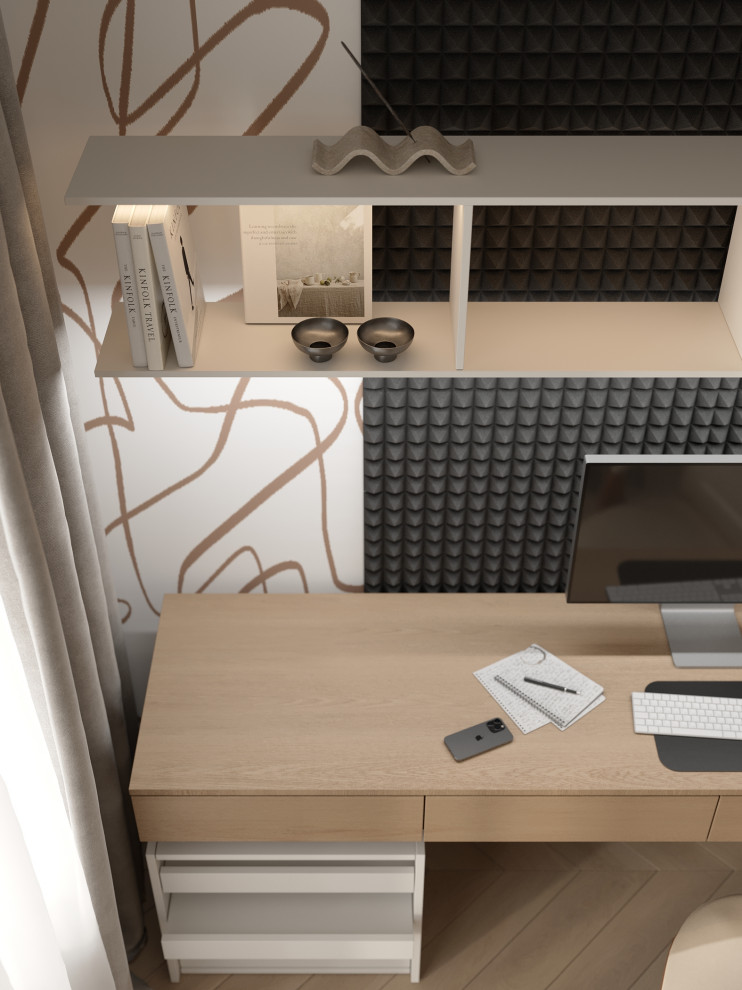 Проект 2-х уровневой квартире в эко-стиле.