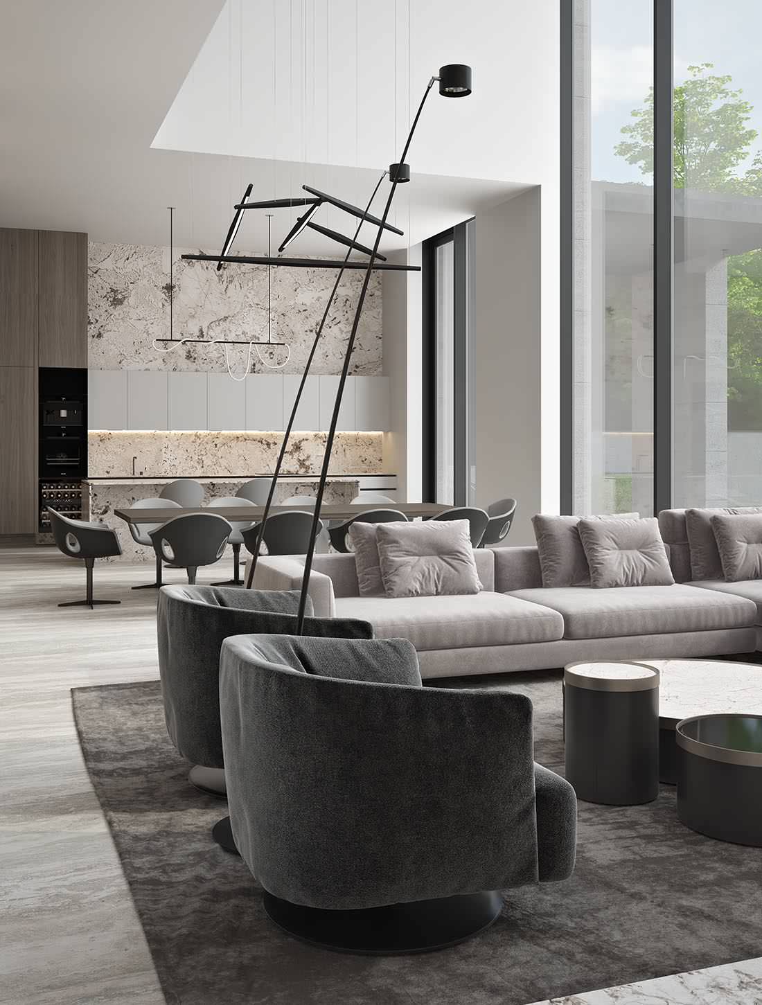 Модерн в 2 этажа