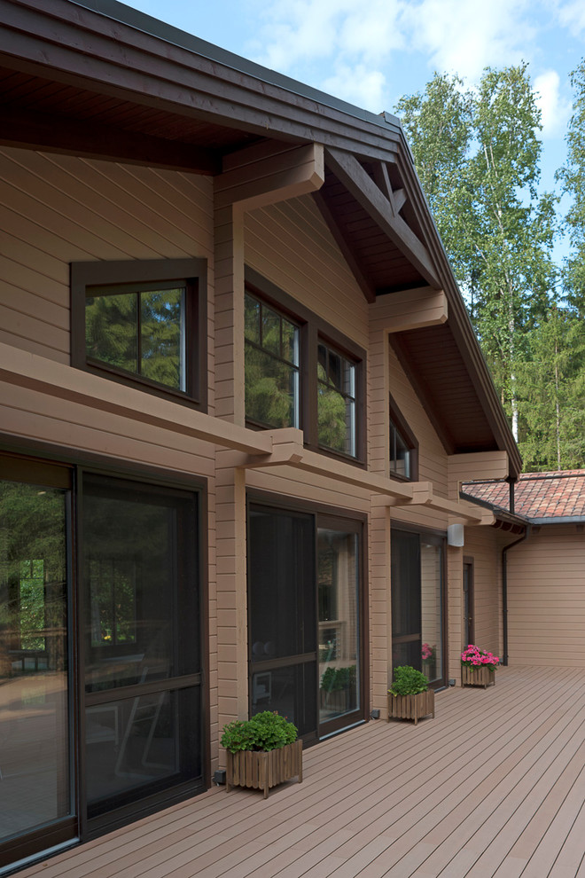 Деревянные окна в домах из клееного бруса