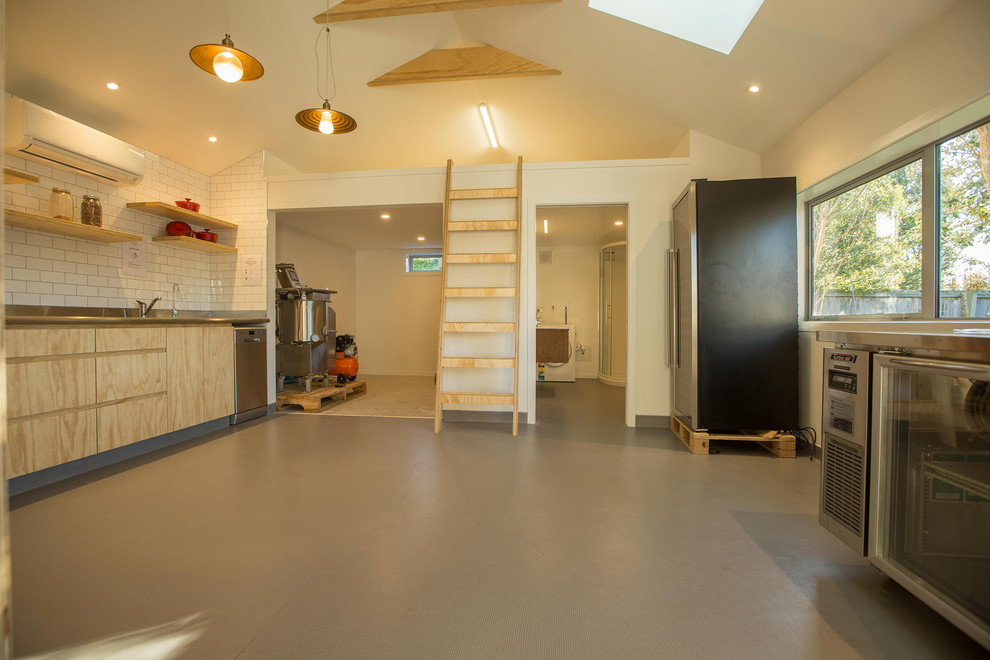Photo of a scandinavian kitchen in Christchurch.
