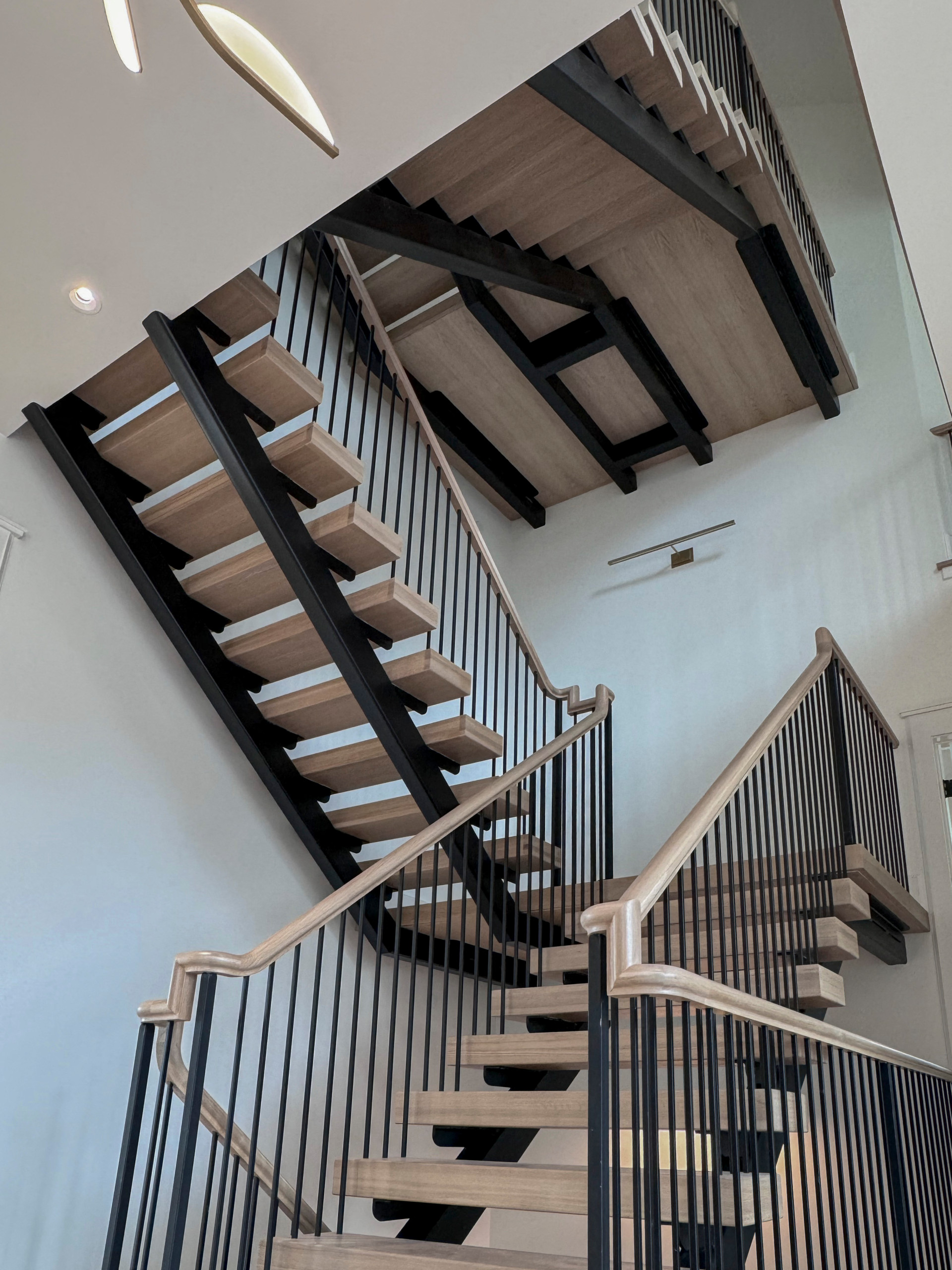122_Modern Steel & Wood Floating Staircase, Arlington VA 22207