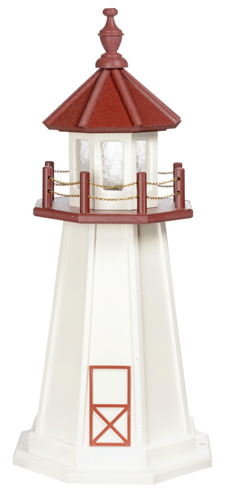 Marblehead Hybrid Lighthouse, Replica, 3 Foot, Dusk to Dawn, No Base