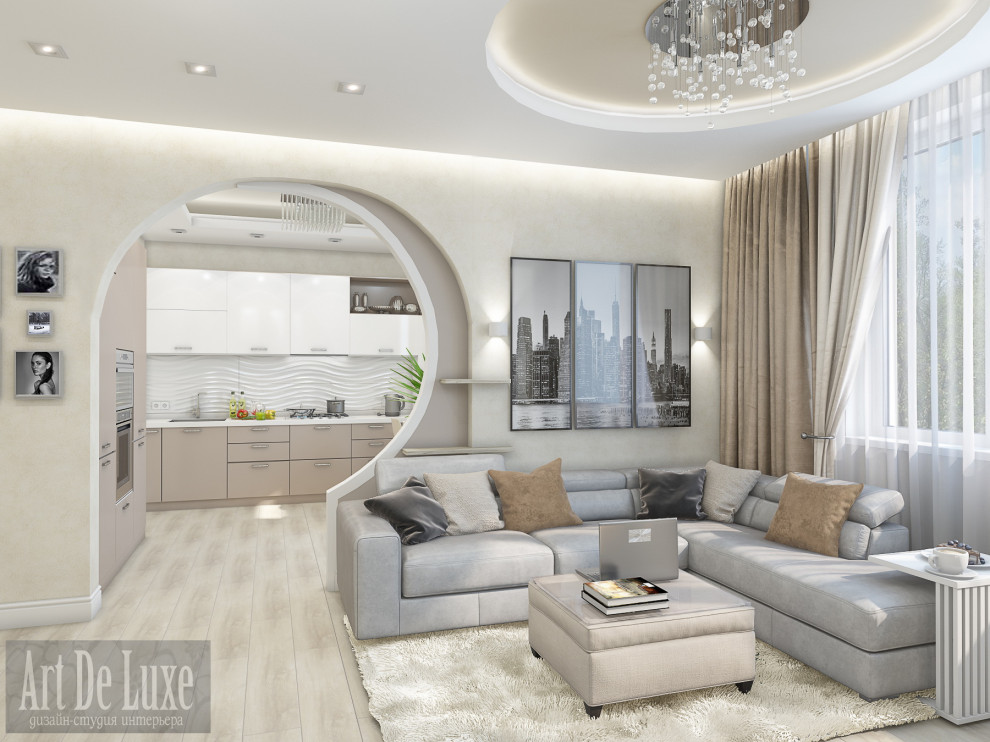 "Из однушки в двушку", Запольная 60, гостиная