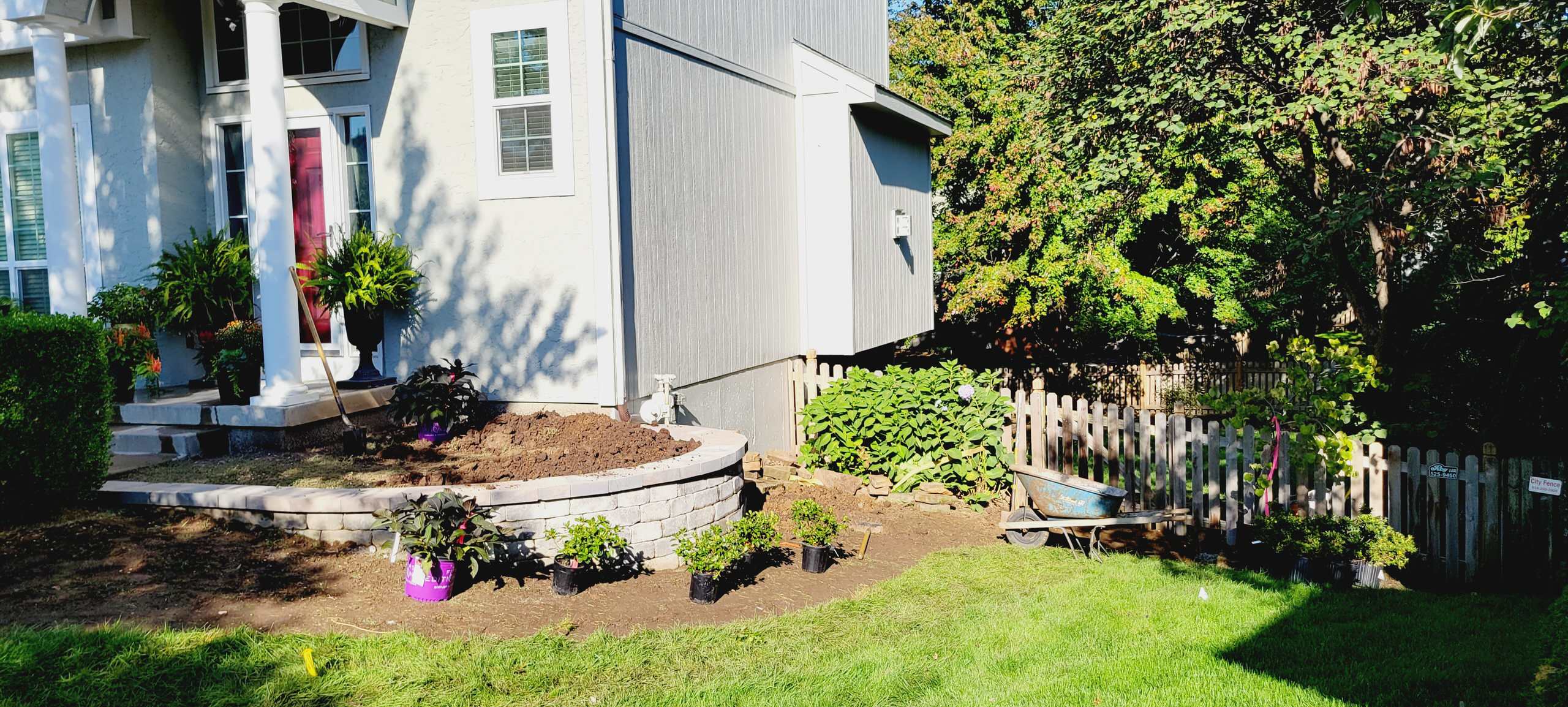 In Progress Front Entry Corner