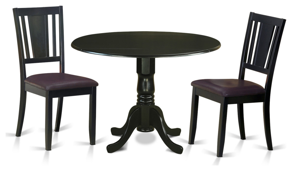 3 Pc Kitchen Table Set For Table And 2 Kitchen Chairs