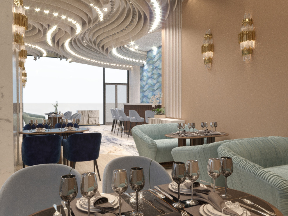 Дизайн-проект греческого ресторана