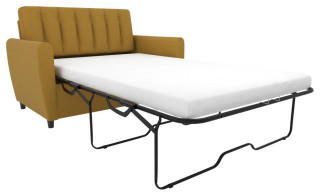 Novogratz Brittany Loveseat Sleeper Sofa With Memory Foam Mattress Novogratz Brittany Loveseat Sleeper