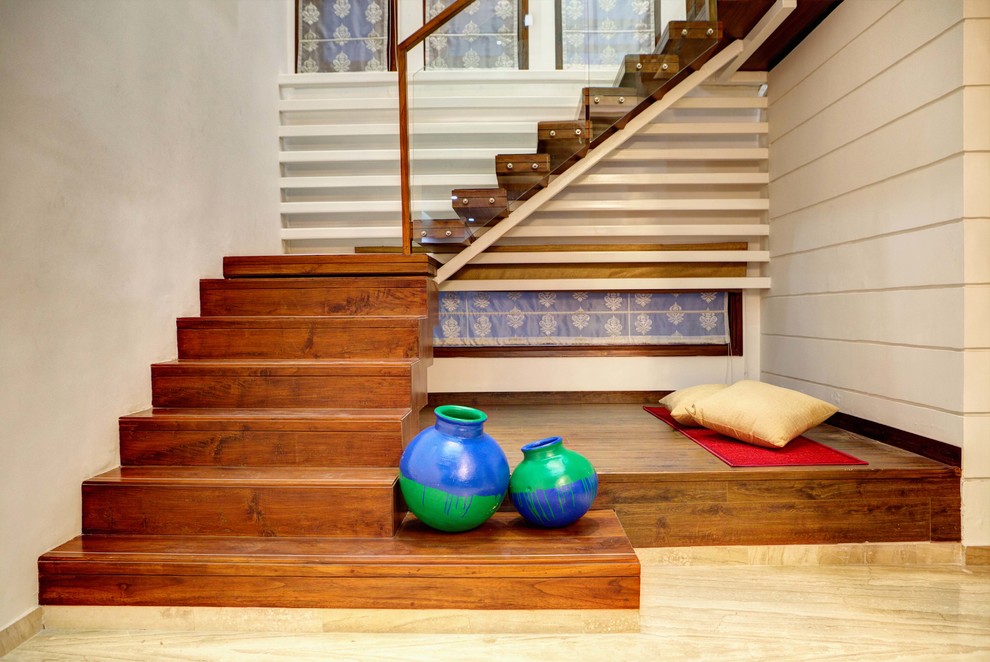 Indian staircase in Delhi.