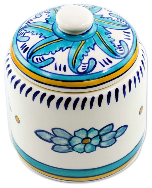 Quehueche Ceramic Jar Traditional Kitchen Canisters And Jars by