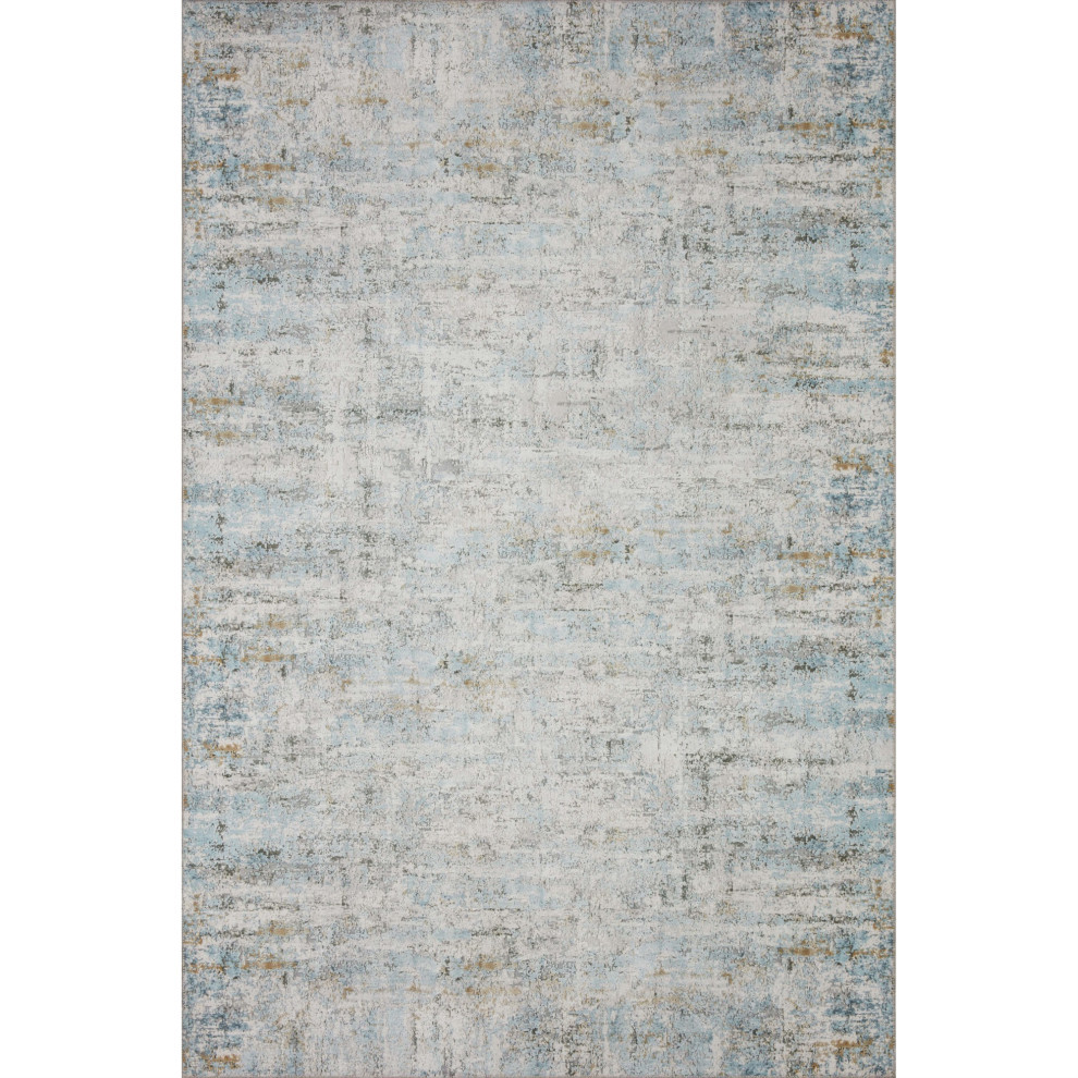 Dri03 Ivory, Sky 8'6"x11'6" Rug Contemporary Area Rugs by VirVentures Houzz