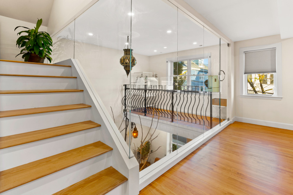 Somerville Aviary Home - Eclectic - Staircase - Boston - by New England ...