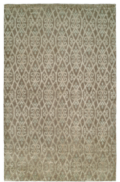 Gramercy Handmade Rug, Gray and Terracotta, 9'x12'