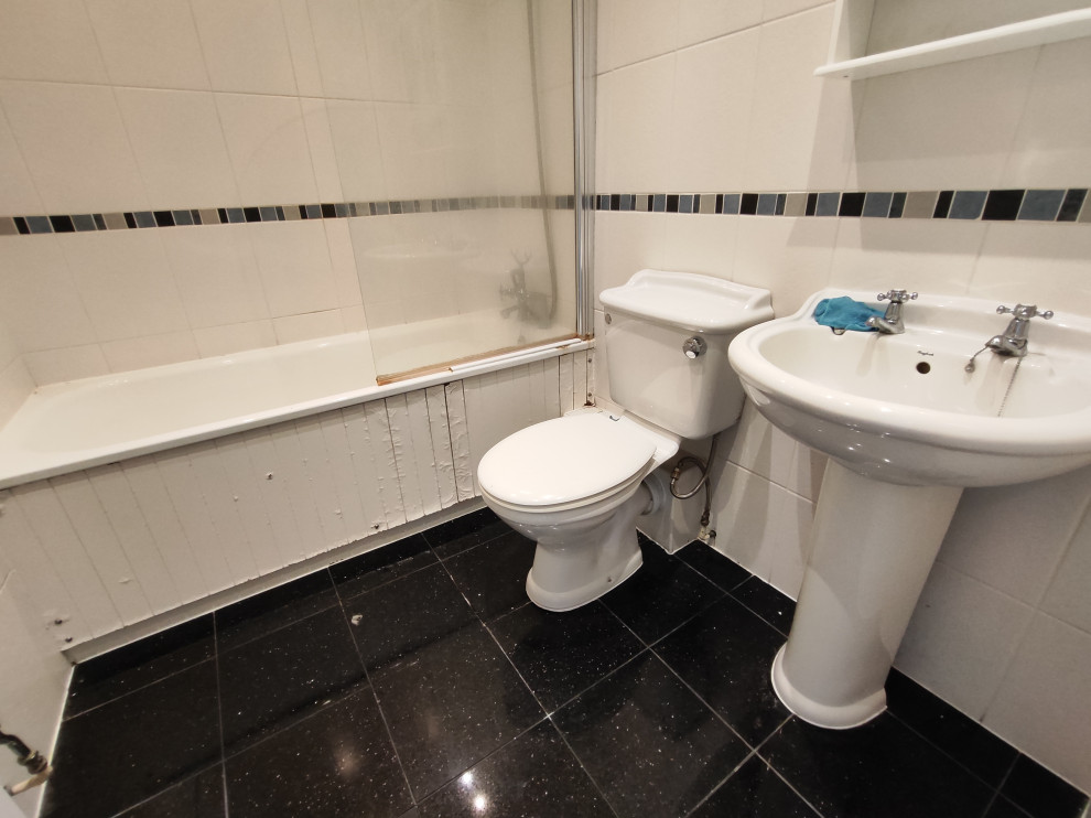 Family bathroom before