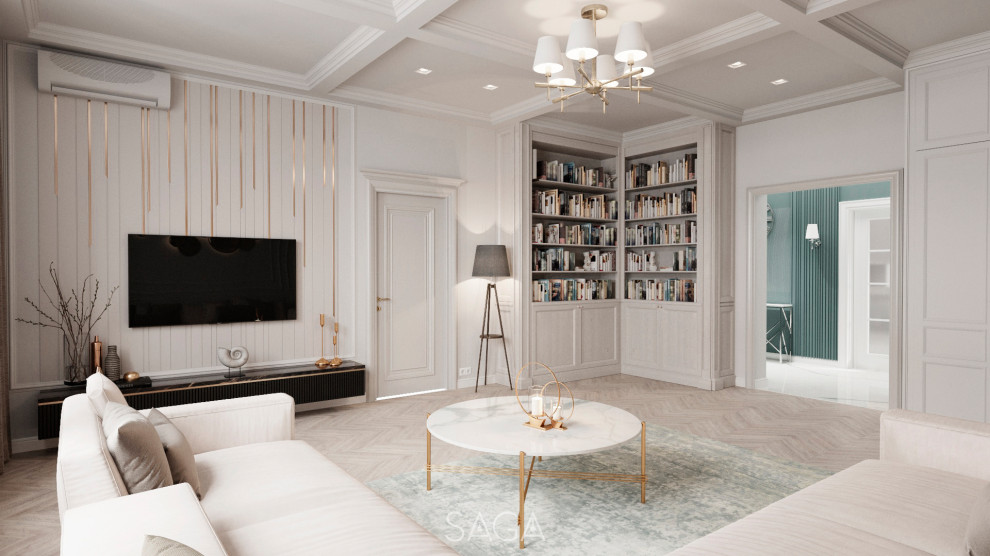 Дизайн интерьера гостиной в частном жилом доме